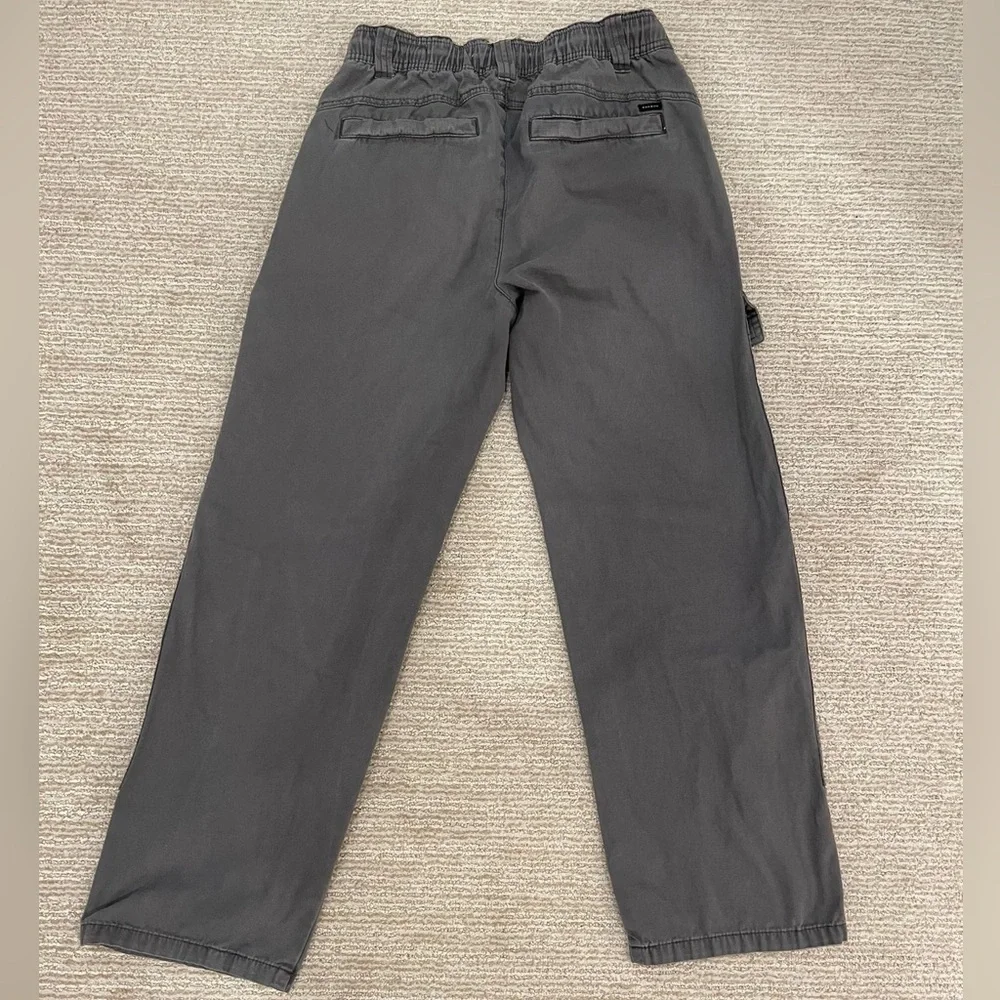 PacSun Grey Baggy Cargos Elastic Waist Jean Size XS